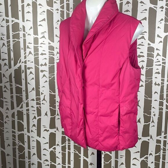 Coldwater Creek Down Feather Fill Quilted Puffer Vest M Pink - Picture 2 of 10